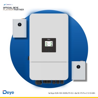 Deye SUN-12K-SG05LP3-EU + 2x SE-F5 Pro-C 5.12 kWh | ESS SET