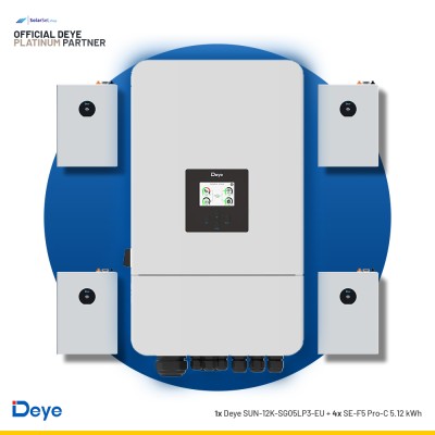 Deye SUN-12K-SG05LP3-EU + 4x SE-F5 Pro-C 5.12 kWh | ESS SET