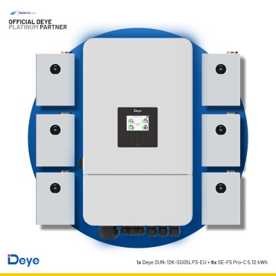 Deye SUN-12K-SG05LP3-EU + 6x SE-F5 Pro-C 5.12 kWh | ESS SET