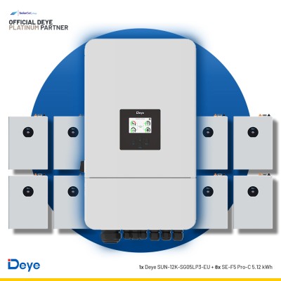 Deye SUN-12K-SG05LP3-EU + 8x SE-F5 Pro-C 5.12 kWh | ESS SET