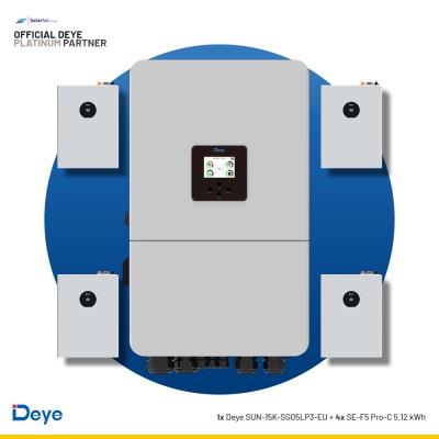 Deye SUN-15K-SG05LP3-EU + 4x SE-F5 Pro-C 5.12 kWh | ESS SET