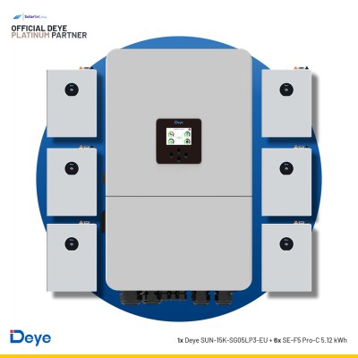 Deye SUN-15K-SG05LP3-EU + 6x SE-F5 Pro-C 5.12 kWh | ESS SET