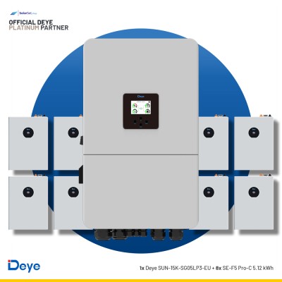 Deye SUN-15K-SG05LP3-EU + 8x SE-F5 Pro-C 5.12 kWh | ESS SET