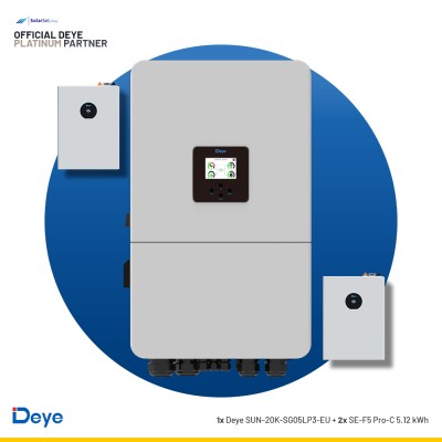 Deye SUN-20K-SG05LP3-EU + 2x SE-F5 Pro-C 5.12 kWh | ESS SET