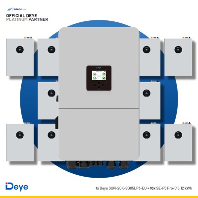 Deye SUN-20K-SG05LP3-EU + 10x SE-F5 Pro-C 5.12 kWh | ESS SET