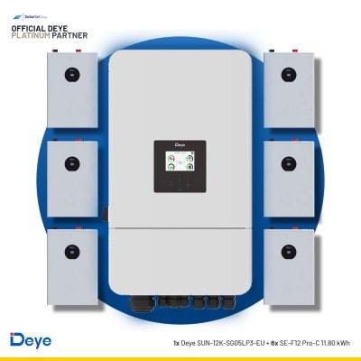 Deye SUN-12K-SG05LP3-EU + 6x SE-F12 Pro-C 11.8 kWh | ESS SET