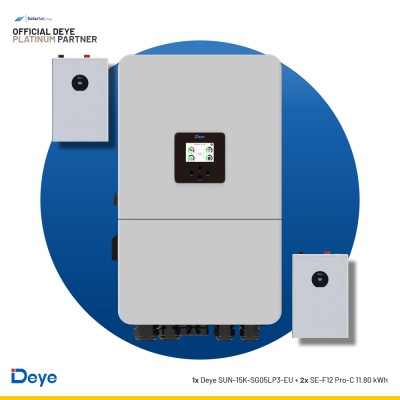 Deye SUN-15K-SG05LP3-EU + 2x SE-F12 Pro-C 11.8 kWh | ESS SET