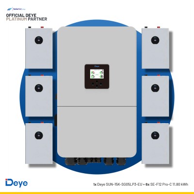Deye SUN-15K-SG05LP3-EU + 6x SE-F12 Pro-C 11.8 kWh | ESS SET