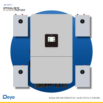 Deye SUN-20K-SG05LP3-EU + 4x SE-F12 Pro-C 11.8 kWh | ESS SET