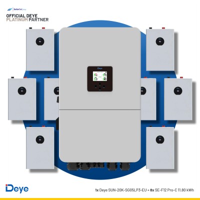 Deye SUN-20K-SG05LP3-EU + 8x SE-F12 Pro-C 11.8 kWh | ESS SET