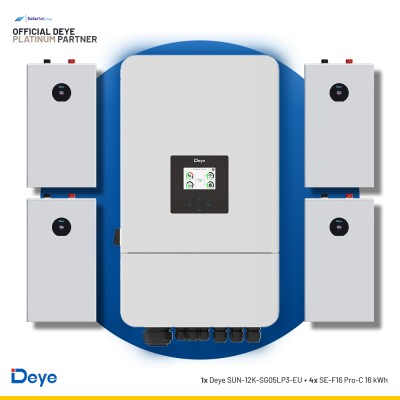 Deye SUN-12K-SG05LP3-EU + 4x SE-F16 Pro-C 16 kWh | ESS SET