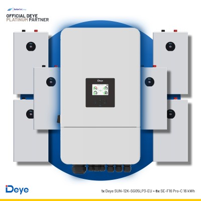 Deye SUN-12K-SG05LP3-EU + 6x SE-F16 Pro-C 16 kWh | ESS SET