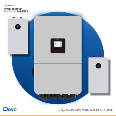 Deye SUN-15K-SG05LP3-EU + 2x SE-F16 Pro-C 16 kWh | ESS SET