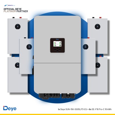 Deye SUN-15K-SG05LP3-EU + 6x SE-F16 Pro-C 16 kWh | ESS SET