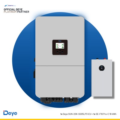 Deye SUN-20K-SG05LP3-EU + 1x SE-F16 Pro-C 16 kWh | ESS SET