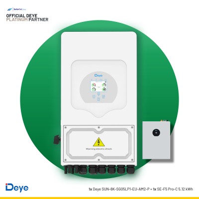 Deye SUN-8K-SG05LP1-EU-AM2-P + 1x SE-F5 Pro-C 5.12 kWh | ESS SET