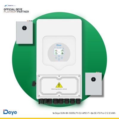 Deye SUN-8K-SG05LP1-EU-AM2-P + 2x SE-F5 Pro-C 5.12 kWh | ESS SET