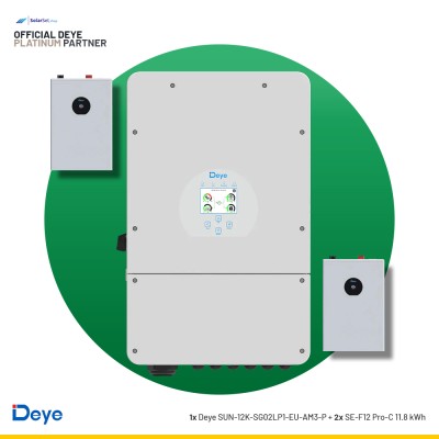 Deye SUN-12K-SG02LP1-EU-AM3-P + 2x SE-F12 Pro-C 11.8 kWh | ESS SET