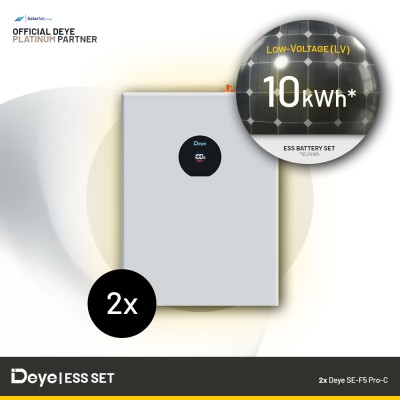 Deye 10 kWh Low-Voltage ESS Battery Set - Deye SE-F5 Pro-C (2x 5.12 kWh)